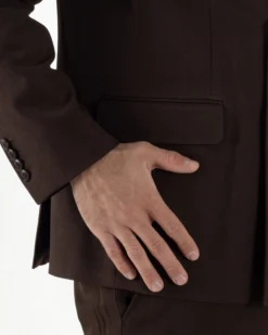 Abito Uomo Doppiopetto Viscosa Classico Sartoriale Marrone AE1201A