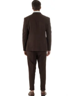 Abito Uomo Doppiopetto Viscosa Classico Sartoriale Marrone AE1201A