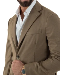 Abito Uomo Monopetto Lana Classico Sartoriale Camel AE1197A