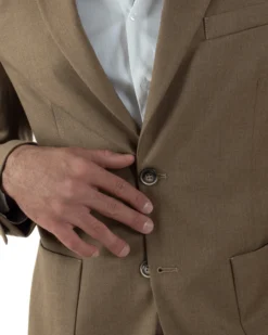 Abito Uomo Monopetto Lana Classico Sartoriale Camel AE1197A