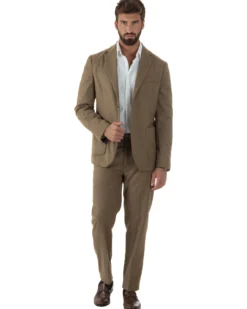 Abito Uomo Monopetto Lana Classico Sartoriale Camel AE1197A