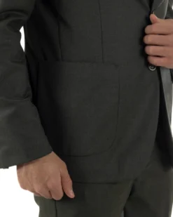 Abito Uomo Monopetto Lana Classico Sartoriale Verde AE1198A