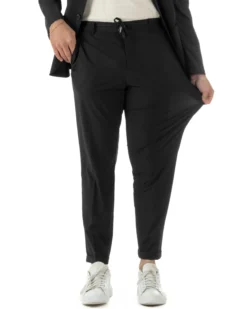 Abito uomo monopetto no stiro completo impermeabile giacca pantaloni nero GIOSAL-AE1238A