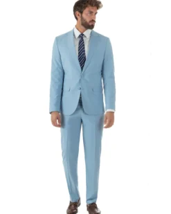 Abito uomo monopetto vestito viscosa completo giacca pantaloni polvere GIOSAL-AE1232A