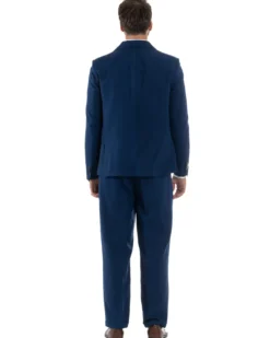 Abito Uomo Monopetto Viscosa Pantaloni Baggy Blu AE1184A
