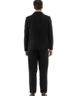 Abito Uomo Monopetto Viscosa Pantaloni Baggy Nero AE1186A