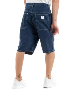 Bermuda Pantaloncini Uomo Corti Jeans Baggy Tasca Smart Denim GIOSAL-PC1918A