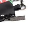 Borsa borsello borsetta pochette a mano unisex logata multigrafica nero ICON INZ013