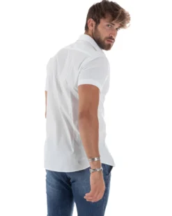 Camicia Maniche Corte Basic Collo Francese CC1219A