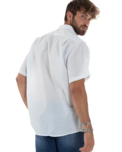 Camicia Maniche Corte Cotone Basic Regular Fit CC1224A