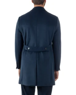 Cappotto Uomo Monopetto Classico Martingala Blu CO1102A