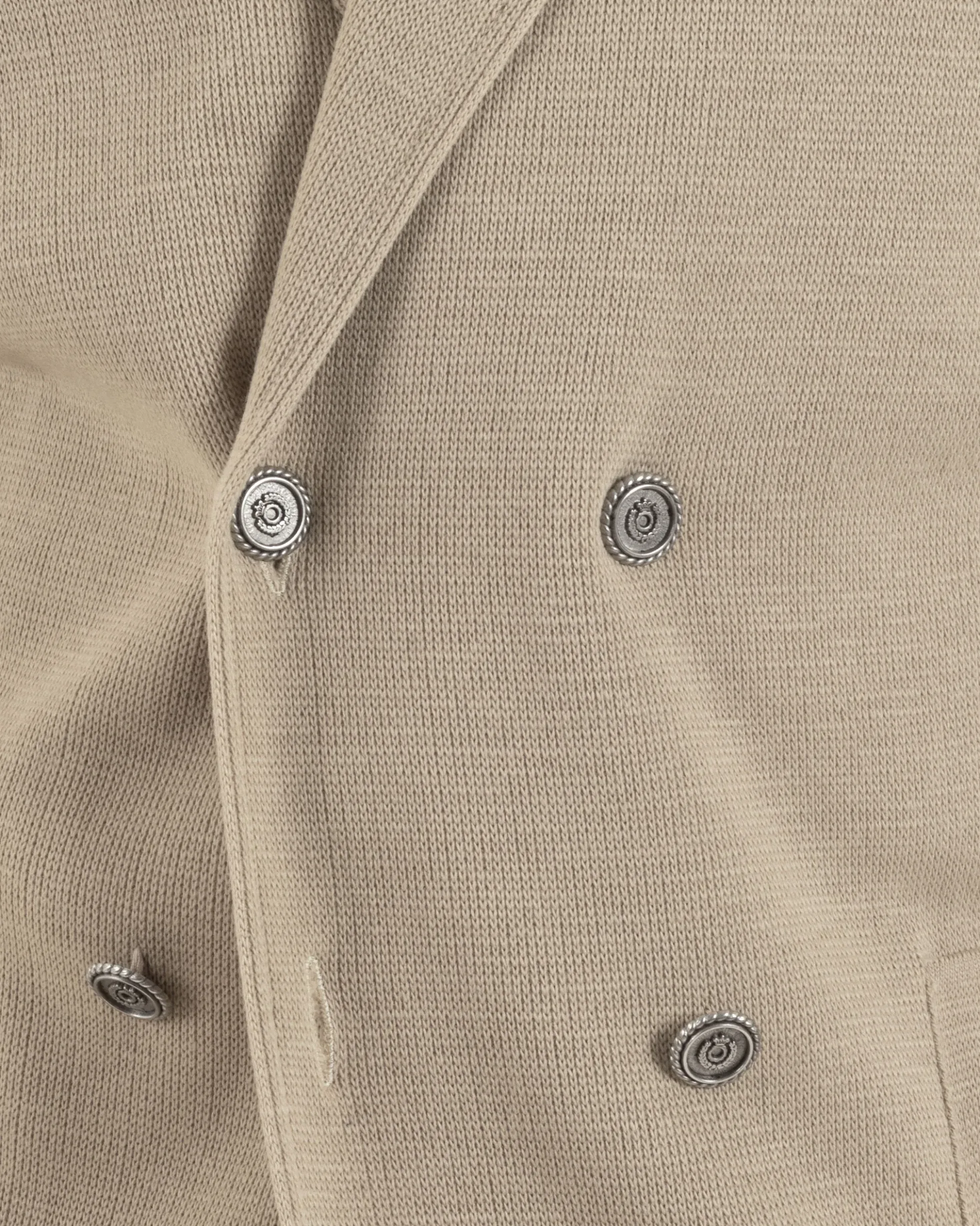Cardigan uomo doppiopetto giacca bottoni metallo maglia links cotone casual beige GIOSAL-M2988A