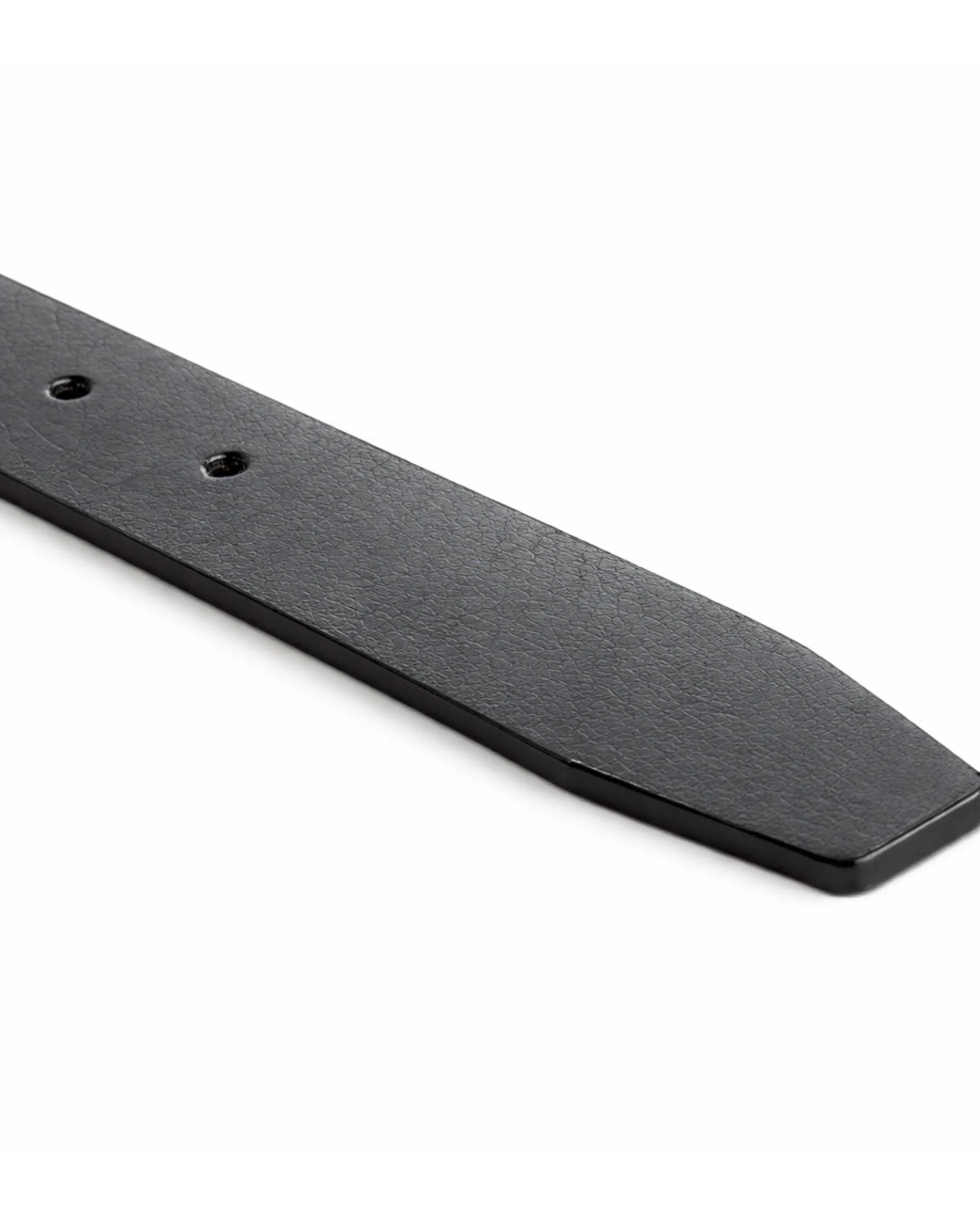 Cintura uomo pelle liscia con fibbia in metallo scuro tinta unita nero GIOSAL-A2142A