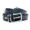 Cintura Uomo Stretta Cinta Fibbia in Metallo Regolabile Blu Ecopelle Martellata GIOSAL-A2072A
