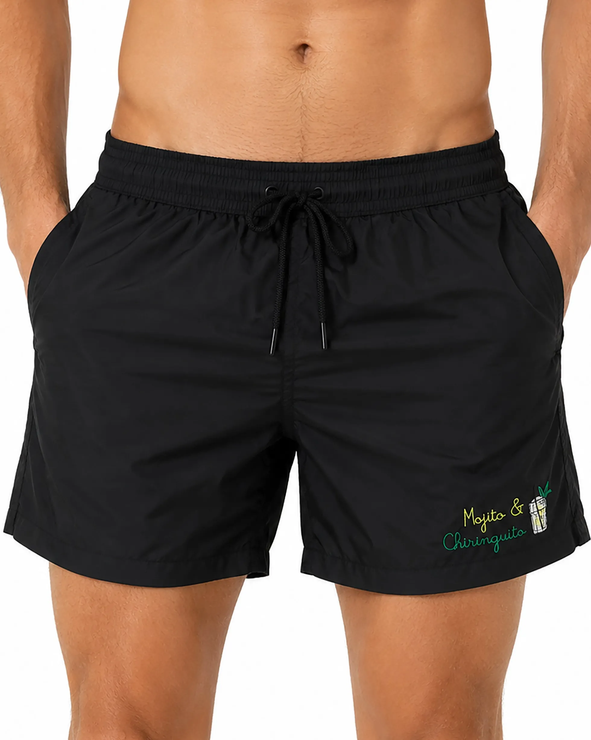 Costume da bagno bermuda mare uomo boxer mojito basic nero SUPERCULTURE BEACH-05