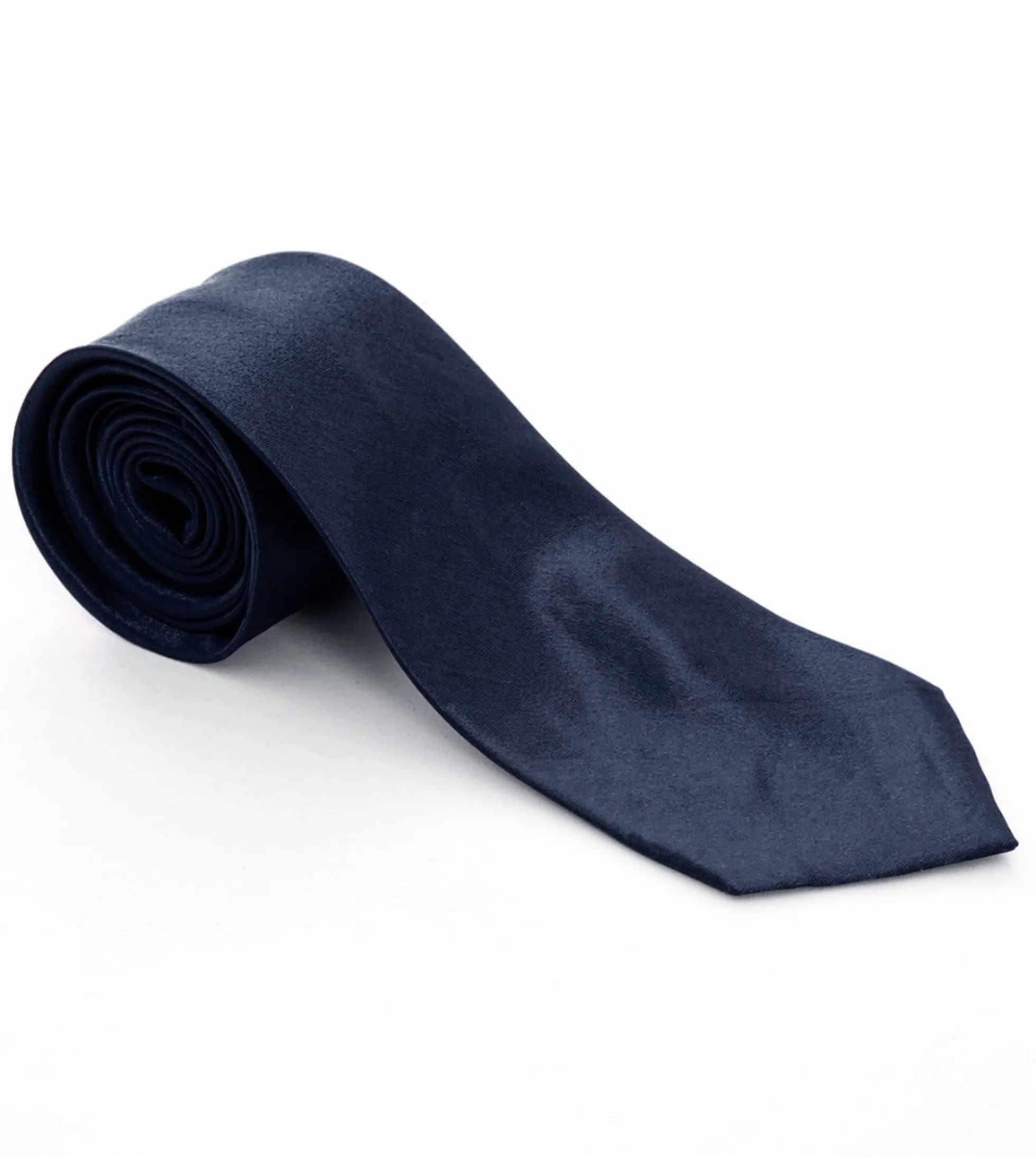 Cravatta uomo unisex elegante cerimonia casual basic raso blu GIOSAL-CP1035A