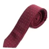 Cravattino uomo unisex cravatta elegante cerimonia microfantasia a contrasto bordeaux GIOSAL-CP1170A