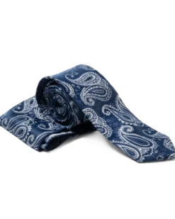 Cravattino Uomo Unisex Cravatta Pala Media Elegante Cerimonia Casual Fantasia Damascata Jacquard Blu Chiaro GIOSAL-CP1151A