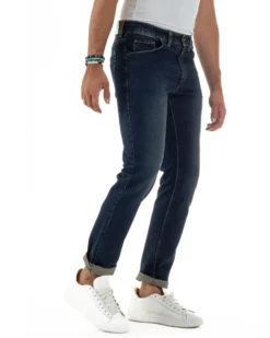 Jeans Slim Fit Cinque Tasche Denim Sabbiato JS1143A