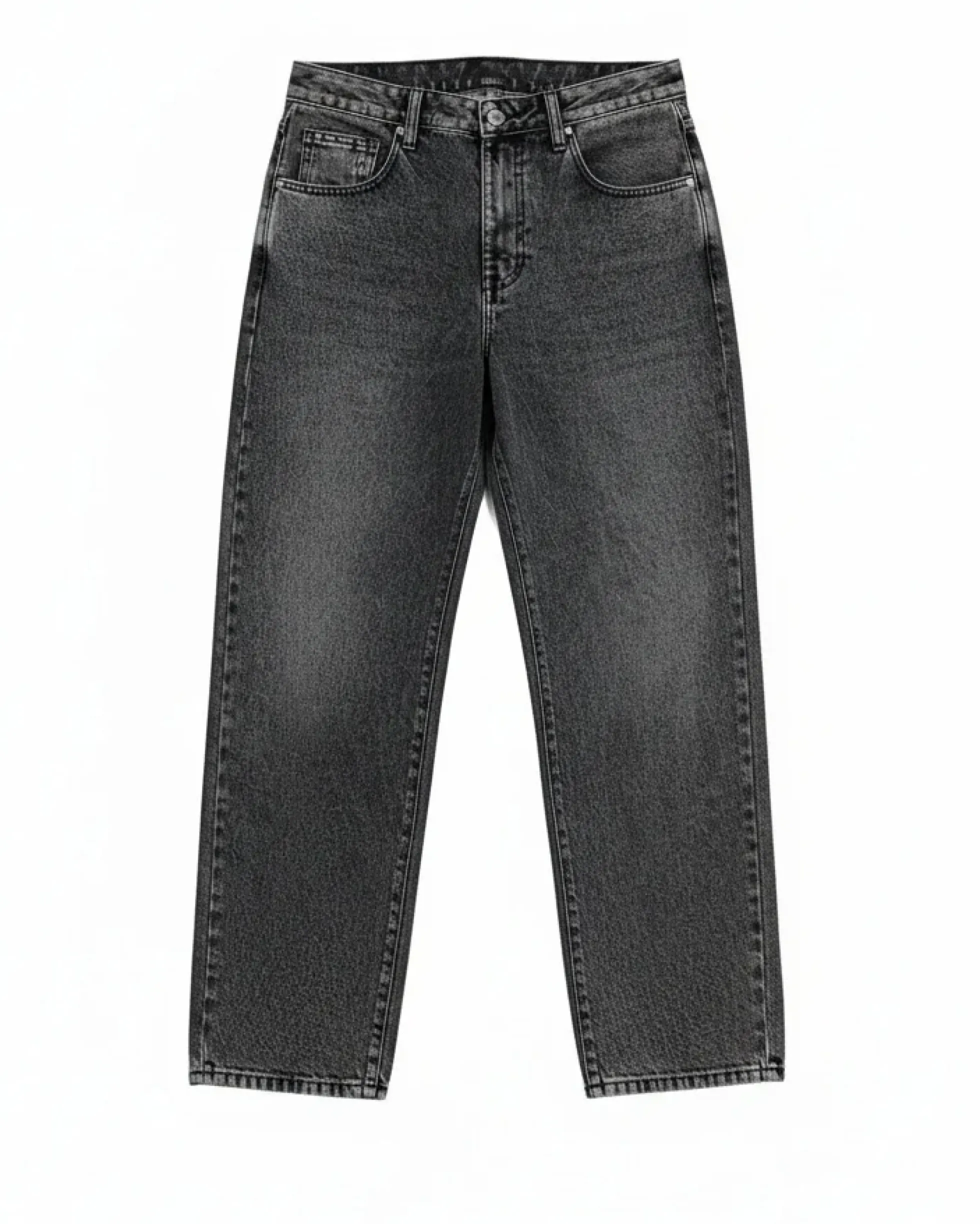 Jeans uomo baggy barrel fit cinque tasche casual denim nero GIOSAL-JS1175A