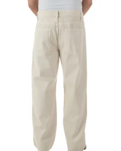 Jeans uomo cinque tasche baggy fit basic cotone panna GIOSAL-JS1178A