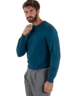 Maglioncino Uomo Girocollo Maglia Rasata Basic Ottanio M3056A