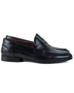 Mocassini College Uomo Con Bendina Scarpe Classiche Ecopelle Eleganti Cerimonia Suola Di Cuoio Con Ovalino Antiscivolo Casual Blu GIOSAL-S1273A