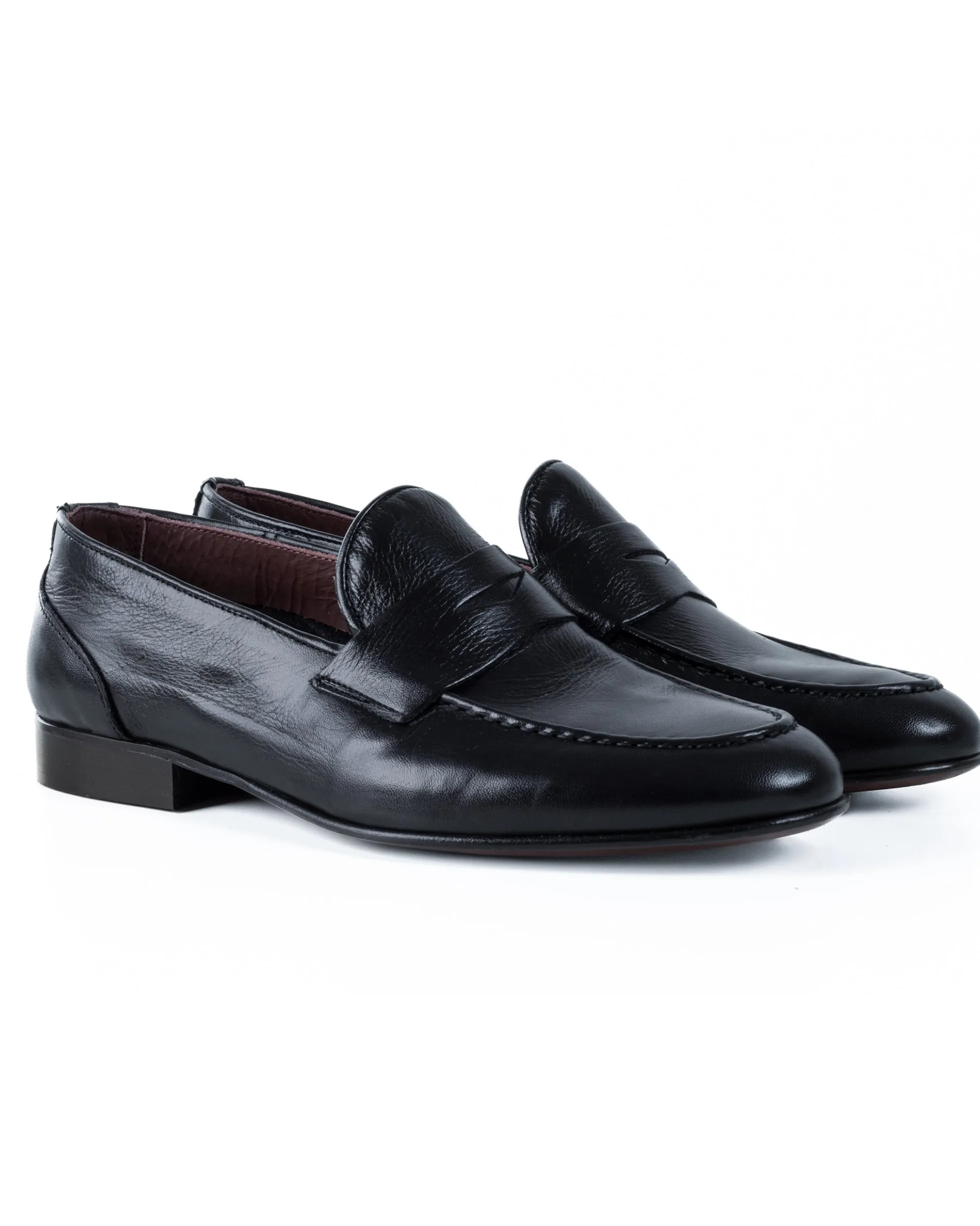 Mocassini College Uomo Con Bendina Scarpe Classiche Ecopelle Eleganti Cerimonia Suola Di Cuoio Con Ovalino Antiscivolo Casual Blu GIOSAL-S1273A