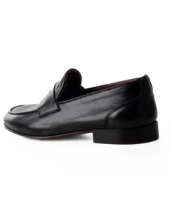 Mocassini College Uomo Con Bendina Scarpe Classiche Ecopelle Eleganti Cerimonia Suola Di Cuoio Con Ovalino Antiscivolo Casual Nero GIOSAL-S1274A