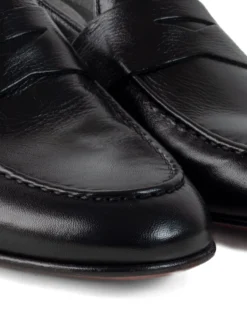 Mocassini College Uomo Con Bendina Scarpe Classiche Ecopelle Eleganti Cerimonia Suola Di Cuoio Con Ovalino Antiscivolo Casual Nero GIOSAL-S1274A