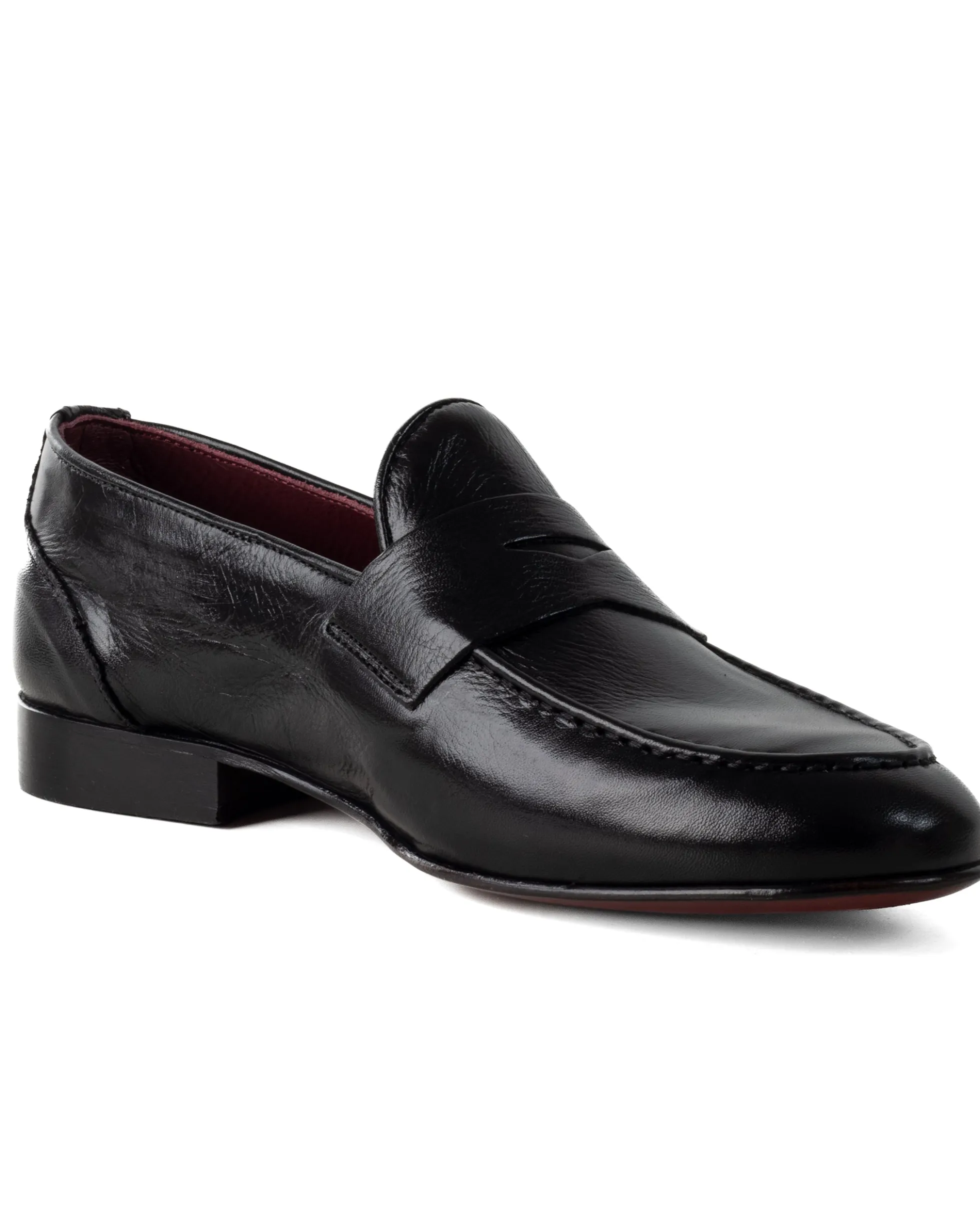 Mocassini College Uomo Con Bendina Scarpe Classiche Ecopelle Eleganti Cerimonia Suola Di Cuoio Con Ovalino Antiscivolo Casual Nero GIOSAL-S1274A