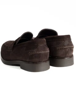Mocassini College Uomo Scarpe Camoscio Eleganti Cerimonia Suola Di Gomma Casual Marrone GIOSAL-S1292A