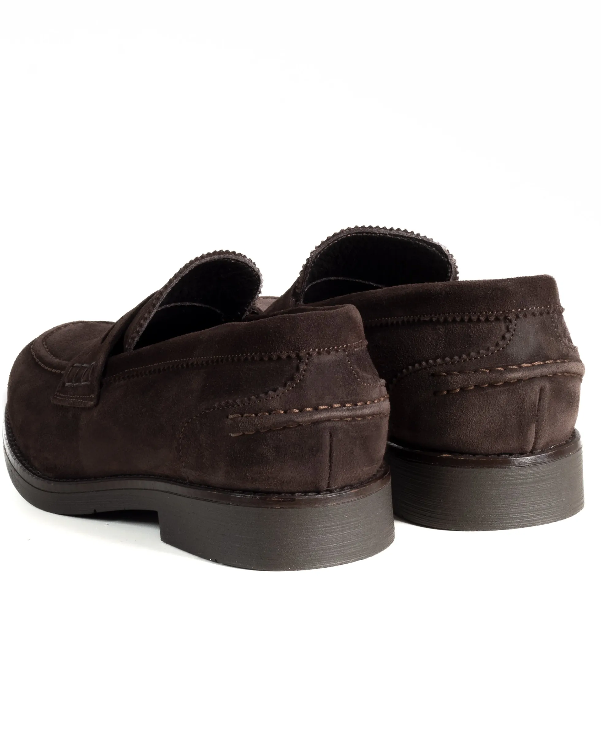 Mocassini College Uomo Scarpe Camoscio Eleganti Cerimonia Suola Di Gomma Casual Marrone GIOSAL-S1292A