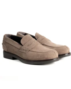 Mocassini College Uomo Scarpe Camoscio Eleganti Cerimonia Suola Di Gomma Casual Beige GIOSAL-S1291A