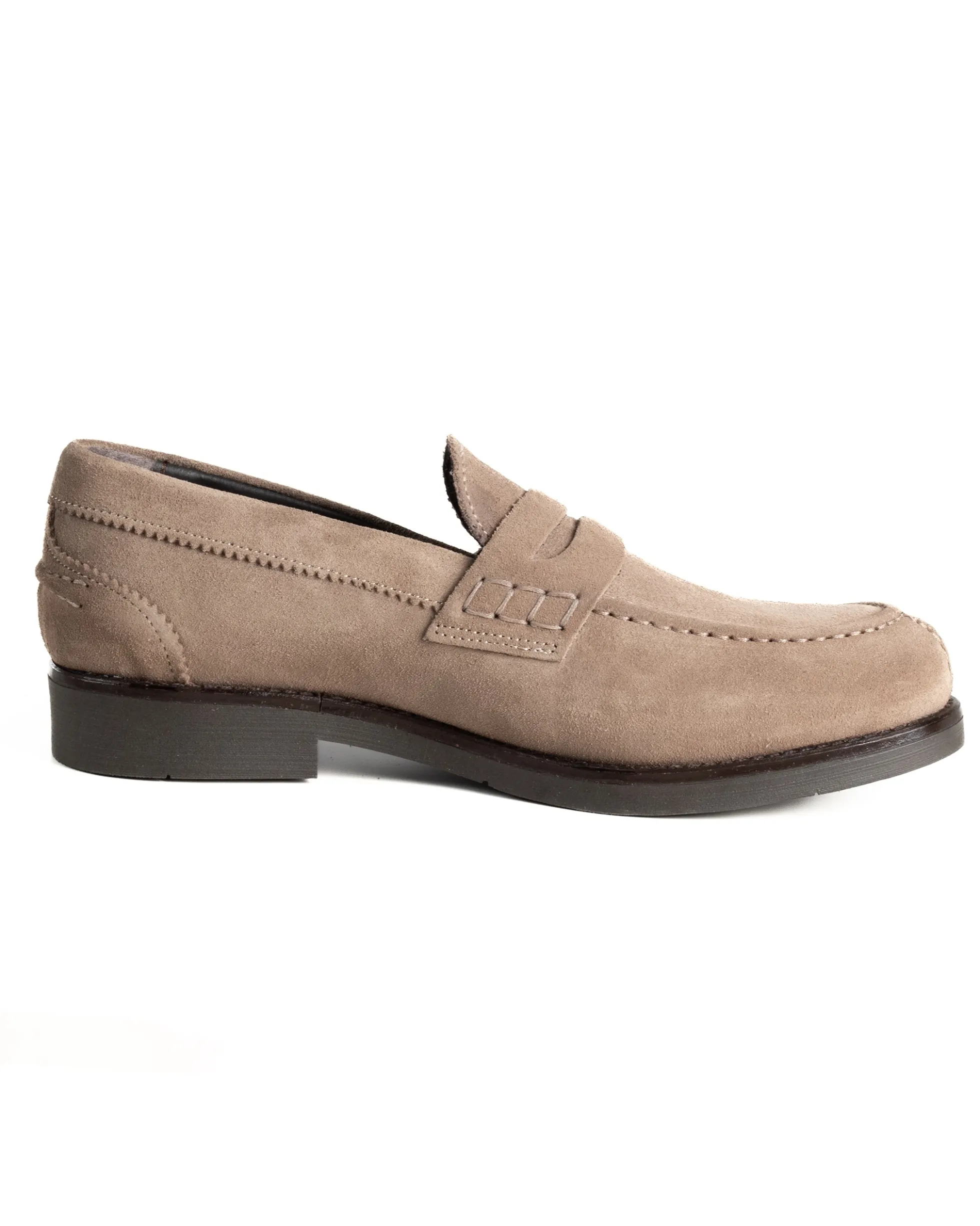 Mocassini College Uomo Scarpe Camoscio Eleganti Cerimonia Suola Di Gomma Casual Beige GIOSAL-S1291A