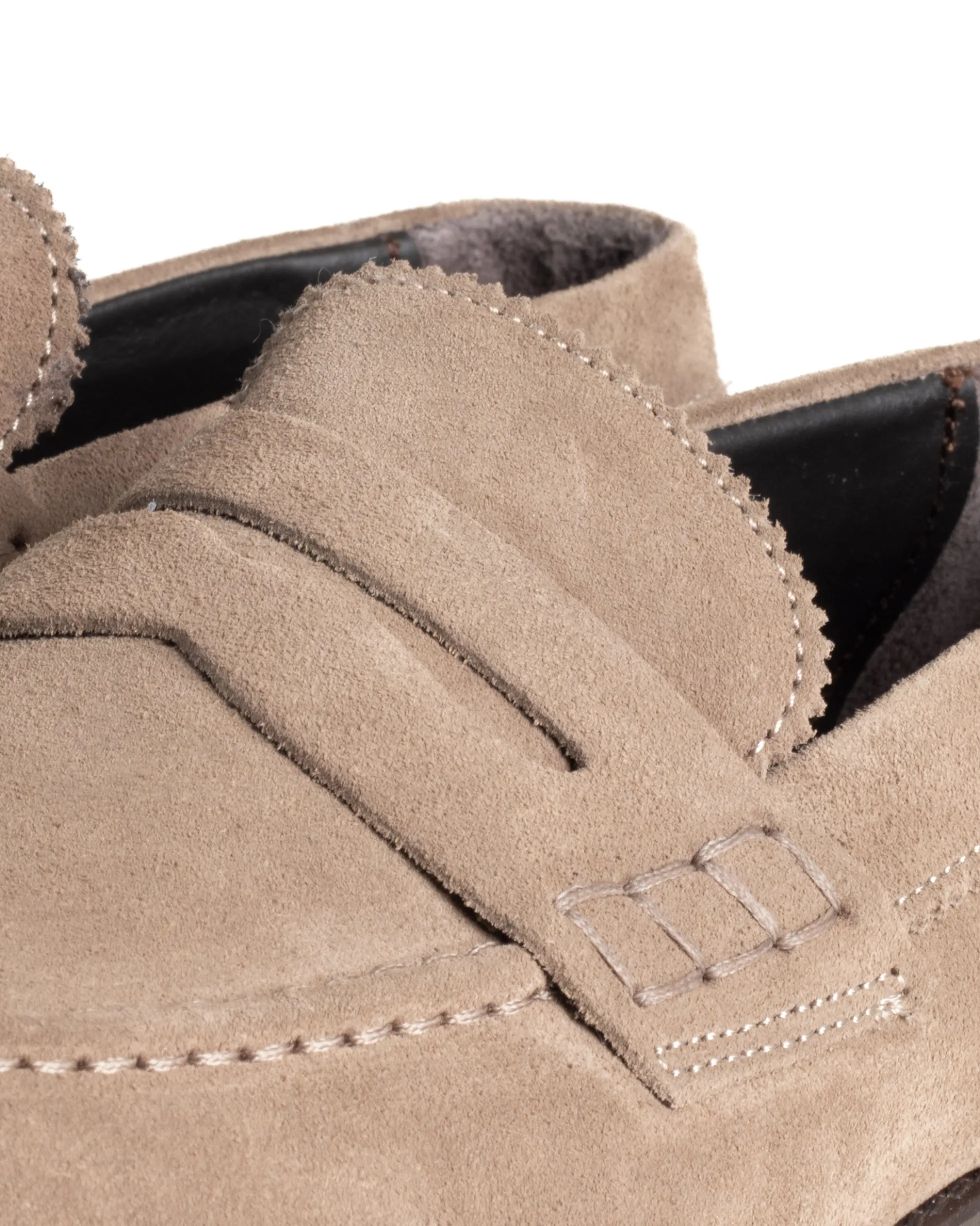 Mocassini College Uomo Scarpe Camoscio Eleganti Cerimonia Suola Di Gomma Casual Beige GIOSAL-S1291A