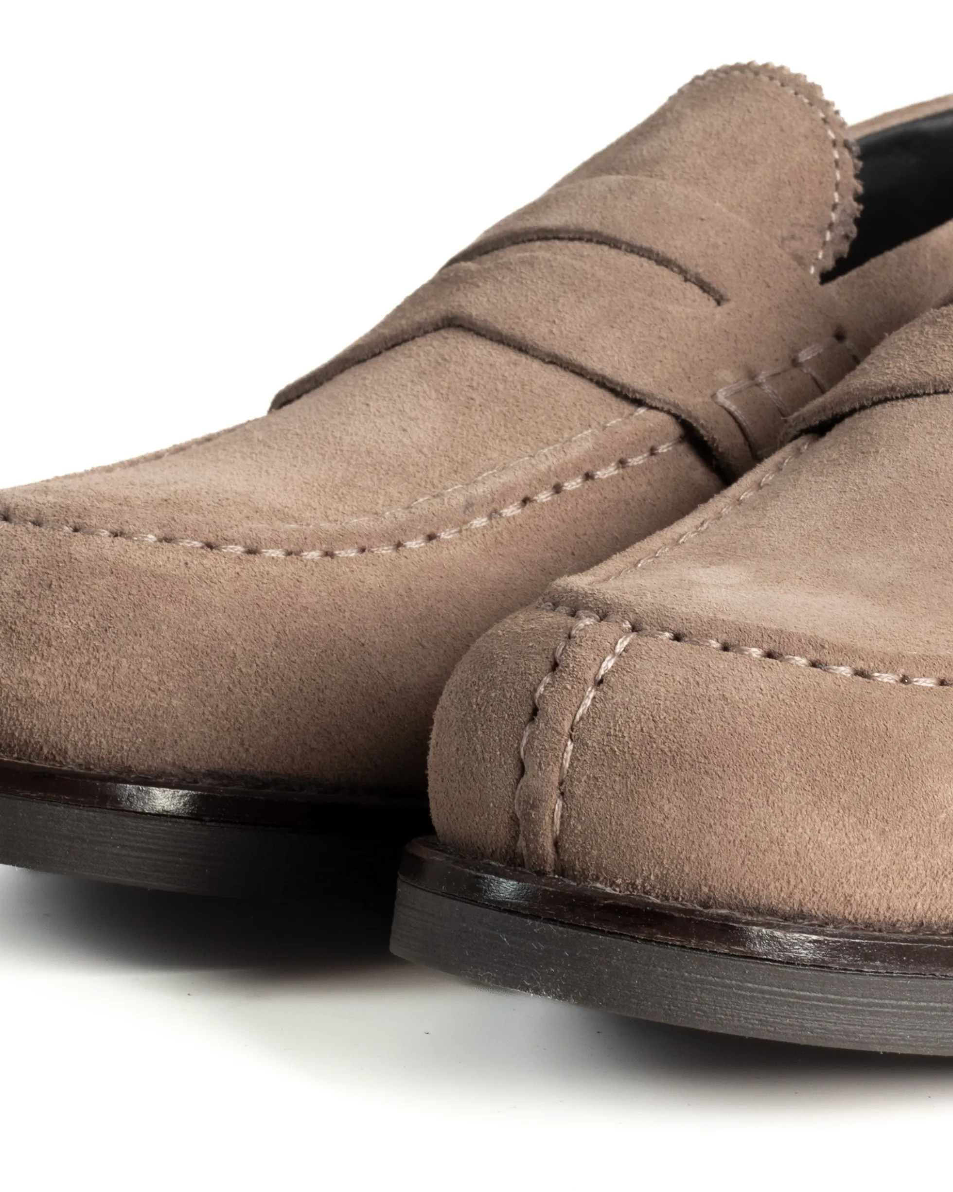 Mocassini College Uomo Scarpe Camoscio Eleganti Cerimonia Suola Di Gomma Casual Beige GIOSAL-S1291A