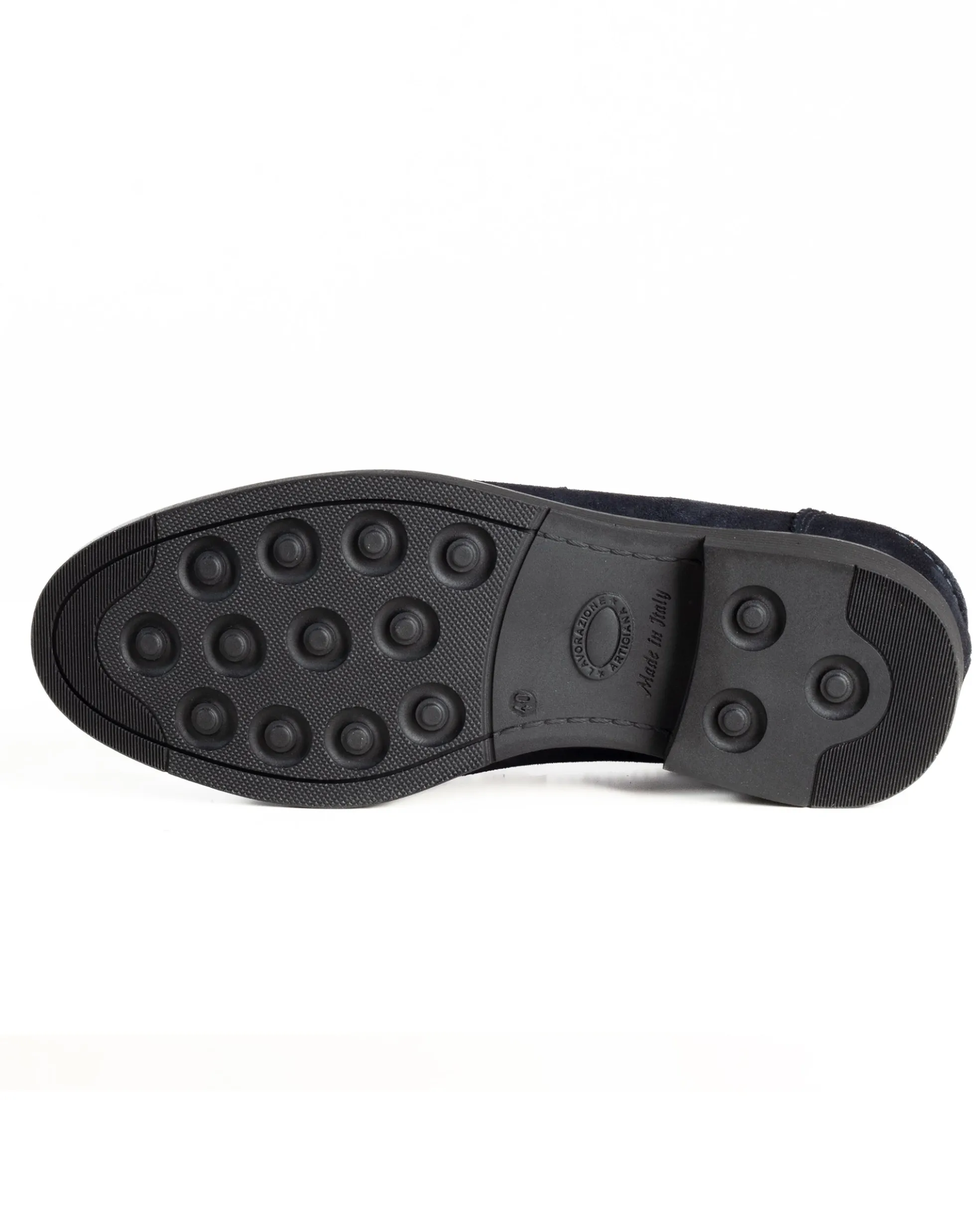 Mocassini College Uomo Scarpe Camoscio Eleganti Cerimonia Suola Di Gomma Casual Blu GIOSAL-S1290A