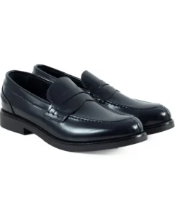 Mocassini College Uomo Scarpe Ecopelle Abrasivate Eleganti Cerimonia Suola Di Gomma Casual Blu GIOSAL-S1284A