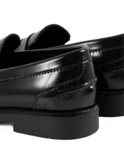 Mocassini College Uomo Scarpe Ecopelle Abrasivate Eleganti Cerimonia Suola Di Gomma Casual Nero GIOSAL-S1283A