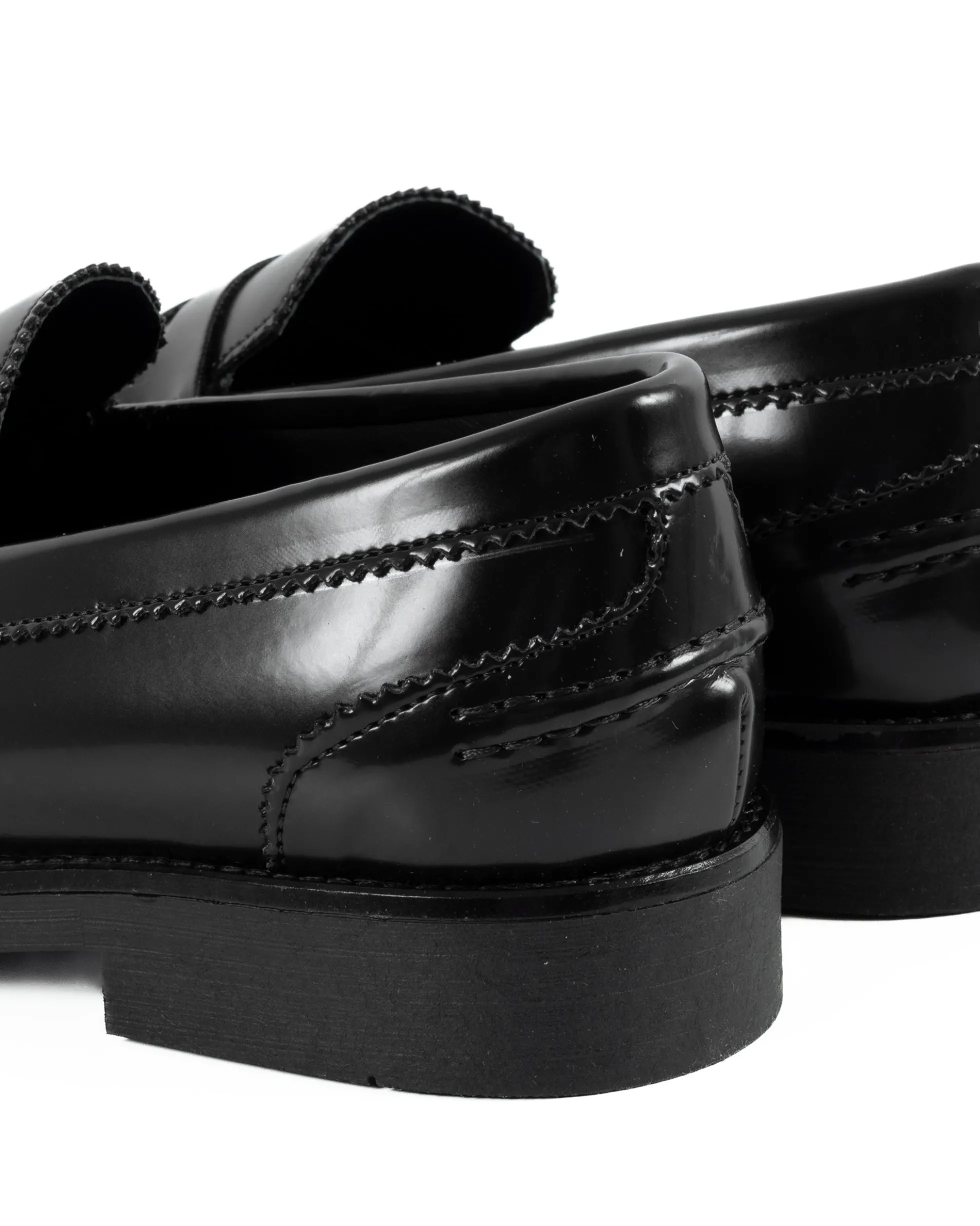 Mocassini College Uomo Scarpe Ecopelle Abrasivate Eleganti Cerimonia Suola Di Gomma Casual Nero GIOSAL-S1283A