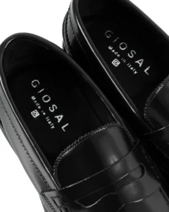 Mocassini College Uomo Scarpe Ecopelle Abrasivate Eleganti Cerimonia Suola Di Gomma Casual Nero GIOSAL-S1283A