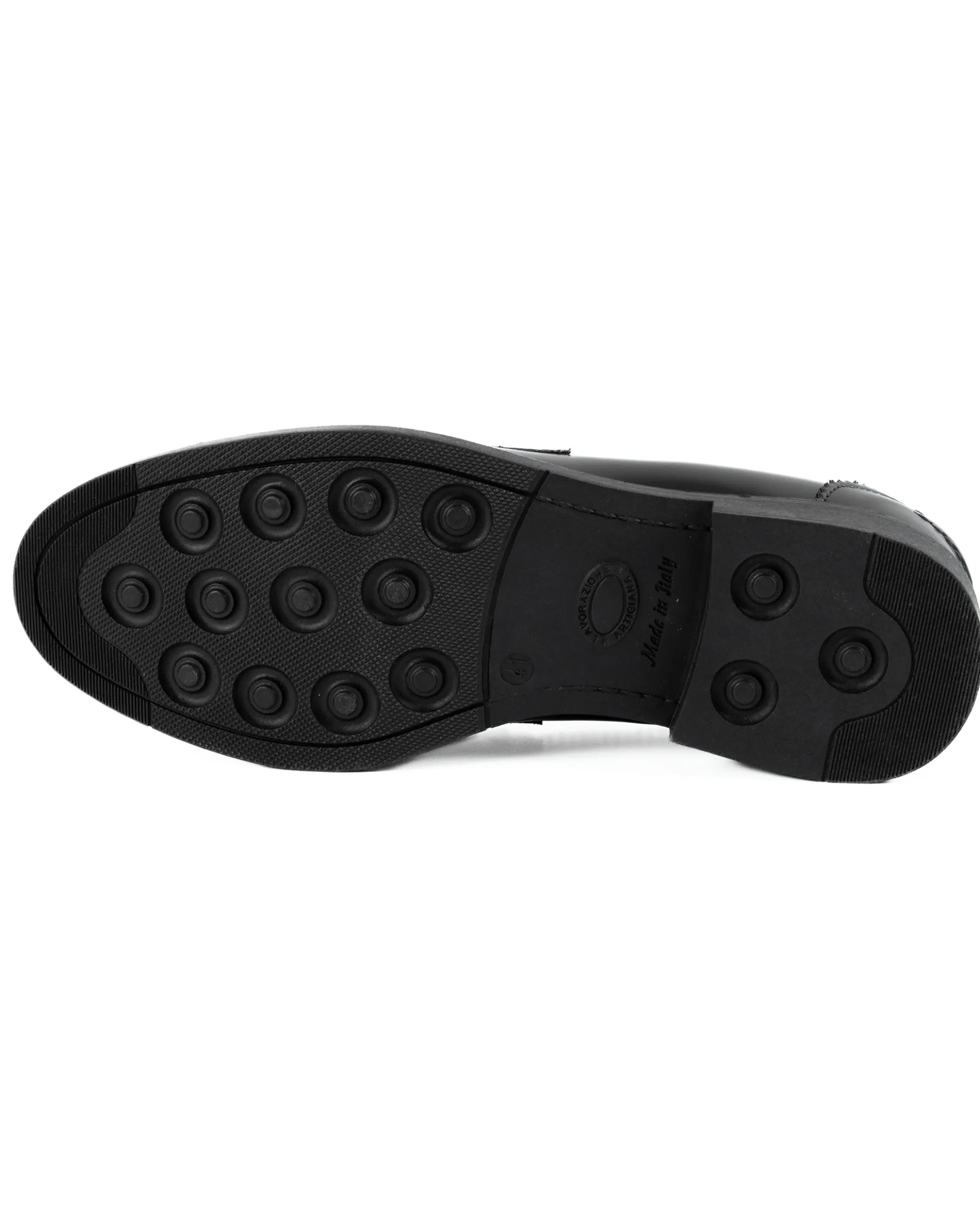Mocassini College Uomo Scarpe Ecopelle Abrasivate Eleganti Cerimonia Suola Di Gomma Casual Nero GIOSAL-S1283A