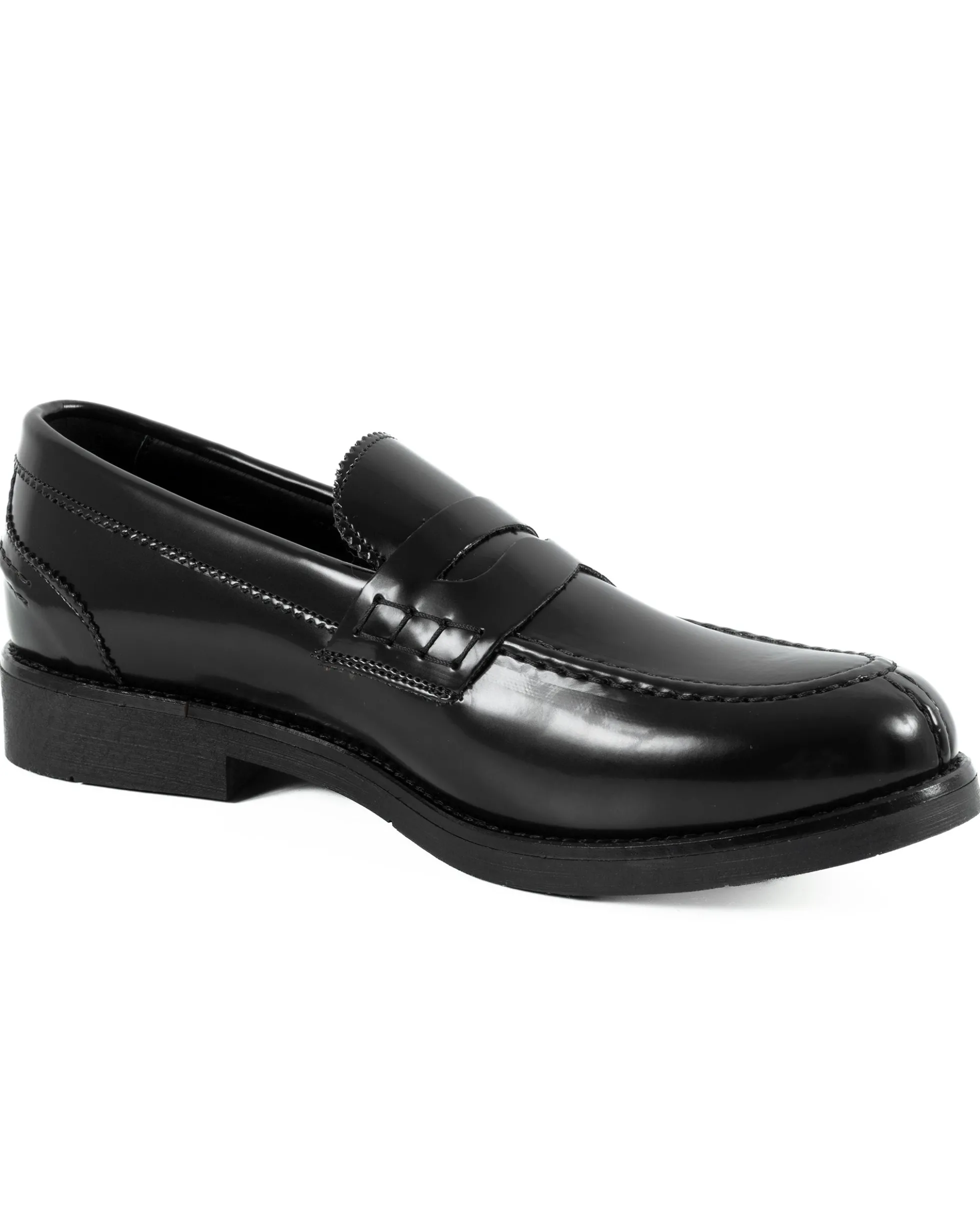Mocassini College Uomo Scarpe Ecopelle Abrasivate Eleganti Cerimonia Suola Di Gomma Casual Nero GIOSAL-S1283A