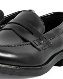 Mocassini College Uomo Scarpe Ecopelle Abrasivate Eleganti Cerimonia Suola Di Gomma Casual Nero GIOSAL-S1283A