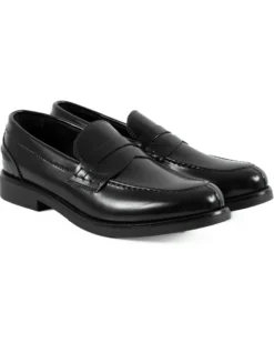 Mocassini College Uomo Scarpe Ecopelle Abrasivate Eleganti Cerimonia Suola Di Gomma Casual Nero GIOSAL-S1283A