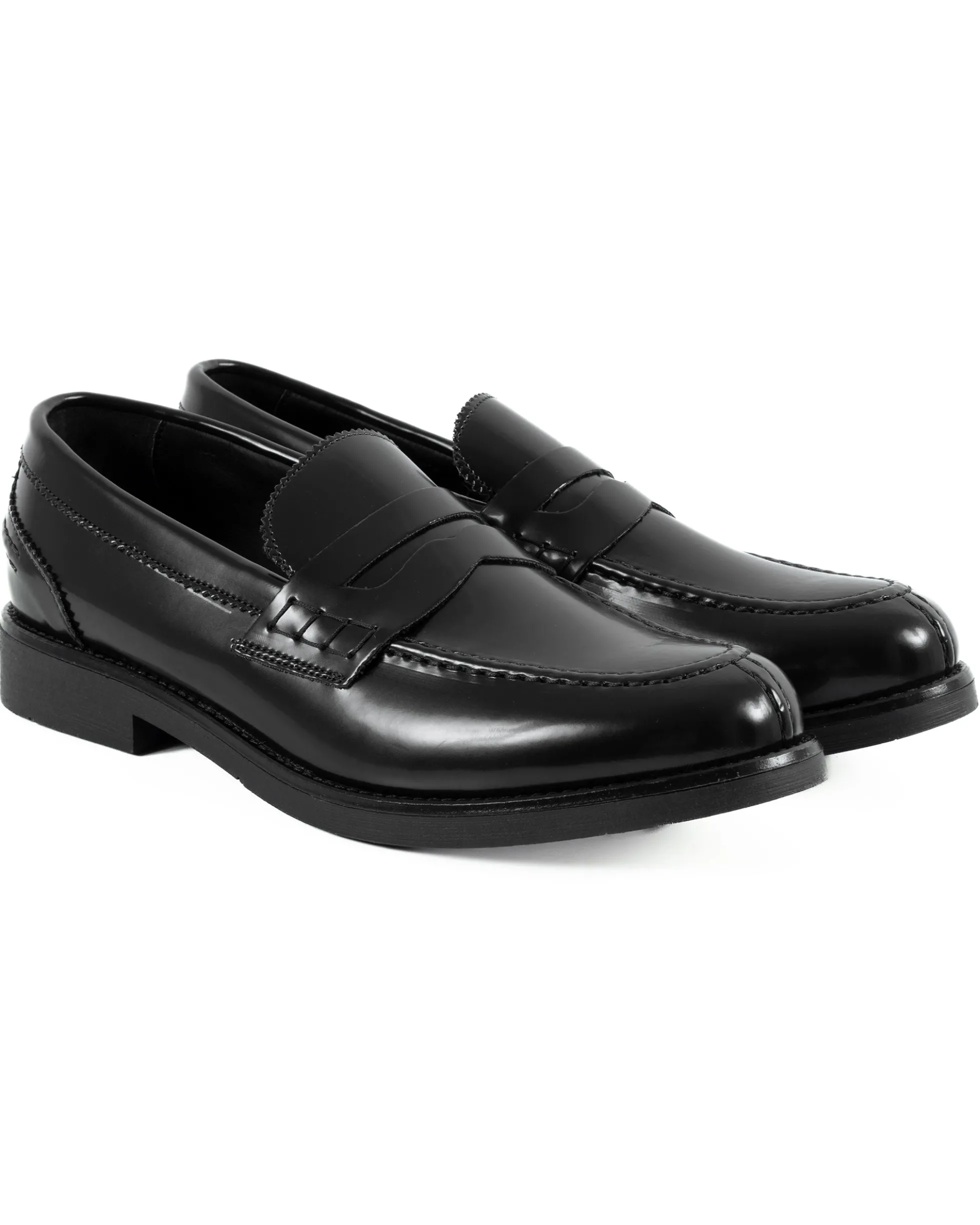 Mocassini College Uomo Scarpe Ecopelle Abrasivate Eleganti Cerimonia Suola Di Gomma Casual Nero GIOSAL-S1283A