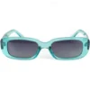 Occhiali da Sole Rettangolari Casual Sunglasses Uomo Donna Unisex Azzurro GIOSAL-OC1071A