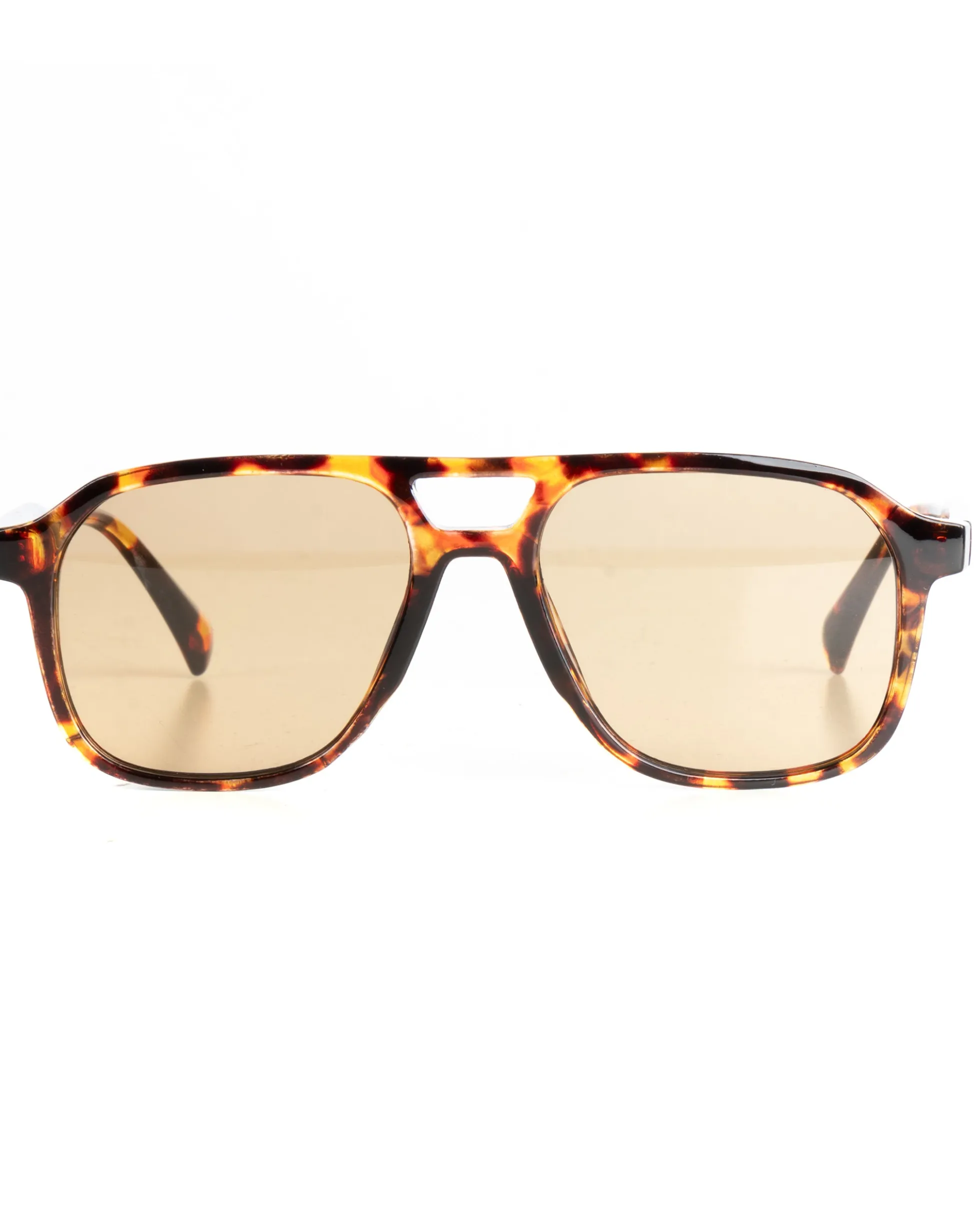 Occhiali da sole uomo unisex aviator squadrato oversize tartaruga doppio ponte lenti fumè tortora GIOSAL-OC1103A