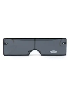 Occhiali da Sole Uomo Unisex Nero Lenti Scure Doppie Sunglasses GIOSAL-OC1008A